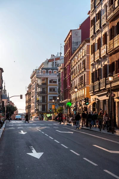 Μαδρίτη Ισπανία Φεβρουαρίου 2022 Γενική Αρχιτεκτονική Και Θέα Στο Δρόμο — Φωτογραφία Αρχείου