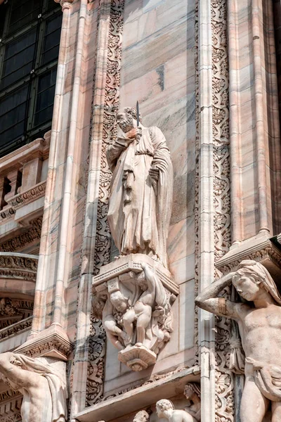 Міланський Собор Або Міський Собор Базиліка Різдва Святої Марії Великий — стокове фото