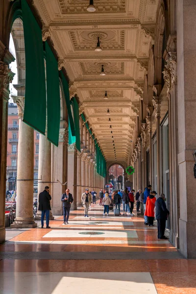 Milan Italy March 2022 Corso Vittorio Emanuele Formerly Servi Lane —  Fotos de Stock