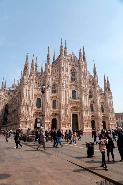 Milan Talya Mart 2022 Milano Katedrali Aziz Meryem Doğuşu Basilikası — Stok fotoğraf