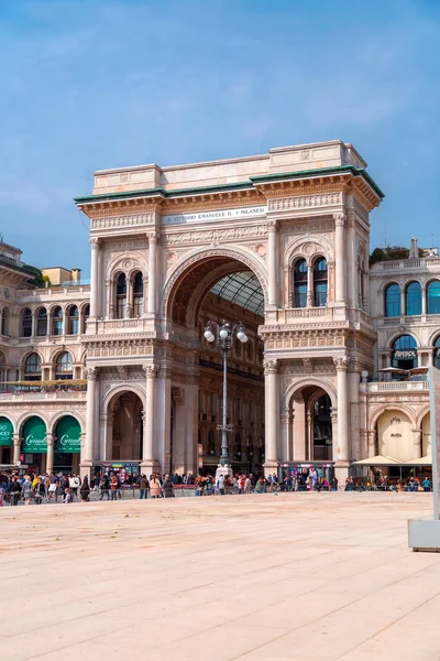 Milan Itálie Března 2022 Galleria Vittorio Emanuele Nejstarší Aktivní Italskou — Stock fotografie