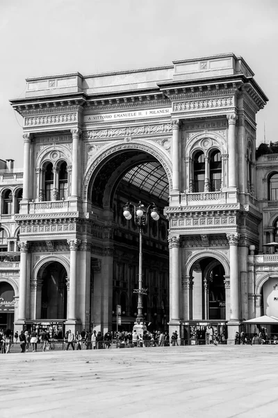 Milão Itália Março 2022 Galleria Vittorio Emanuele Mais Antiga Galeria — Fotografia de Stock