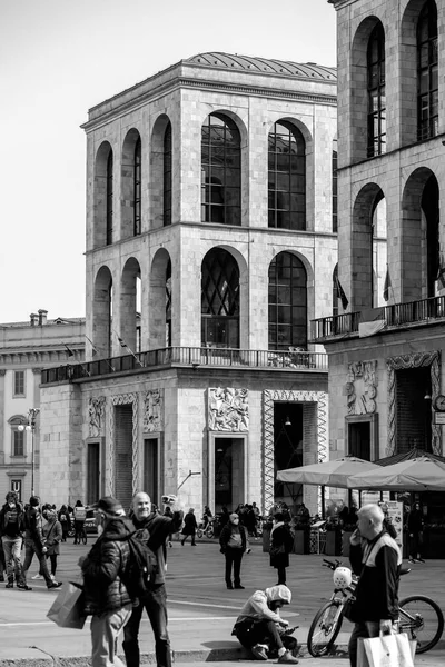 Mailand Italien März 2022 Der Historische Domplatz Piazza Del Duomo — Stockfoto