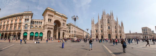 Milano Italia Marzo 2022 Piazza Del Duomo Nel Centro Milano — Foto Stock