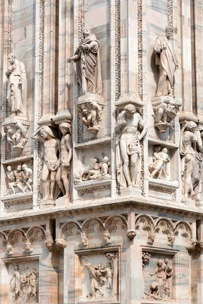 Catedral Milán Catedral Metropolitana Basílica Natividad Santa María Una Catedral —  Fotos de Stock