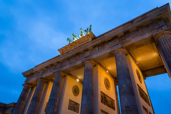 Famous Landmark Brandenburg Gate Brandenburger Tor Berlin German Capital — Stock Photo, Image