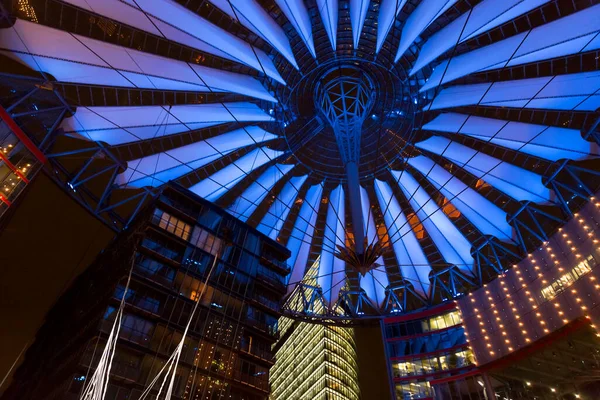 Berlin Tyskland Dec 2021 Sony Center Ett Sony Sponsrat Komplex — Stockfoto