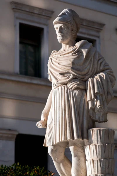 雅典的伯里克利大理石雕像 伯里克里斯是雅典黄金时代的希腊政治家和将军 — 图库照片