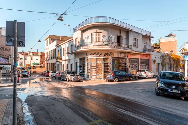 Αθήνα Ελλάδα Νοεμβρίου 2021 Θέα Από Τους Κεντρικούς Δρόμους Της — Φωτογραφία Αρχείου