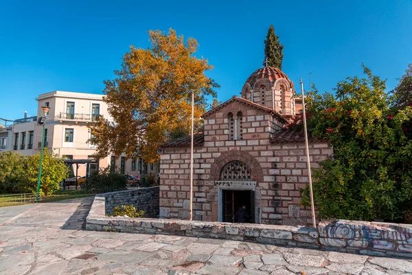 Athènes Grèce Nov 2021 Sainte Église Des Anges Incorporels Theseion — Photo