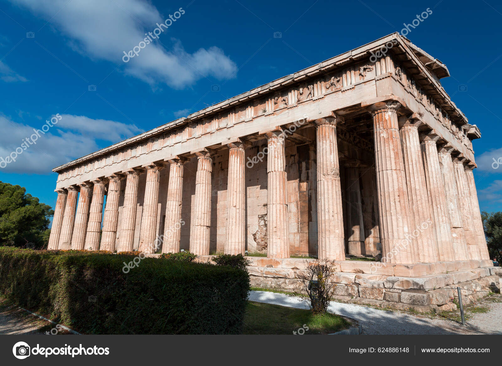 Temple D'héphaïstos Est Temple Grec Dédié Héphaïstos Athènes Grèce image  libre de droit par EnginKorkmaz © #624886148