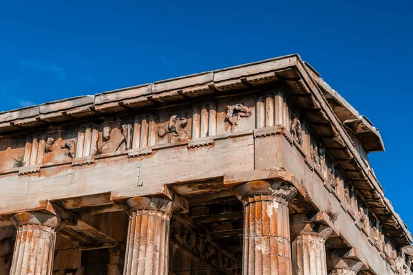 Héphaiszteion Vagy Héphaiszteion Temploma Egy Jól Megőrzött Görög Templom Amelyet — Stock Fotó