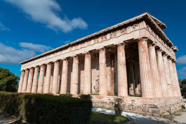 Świątynia Hefajstosa Lub Hefajstionu Jest Dobrze Zachowaną Grecką Świątynią Poświęconą — Zdjęcie stockowe