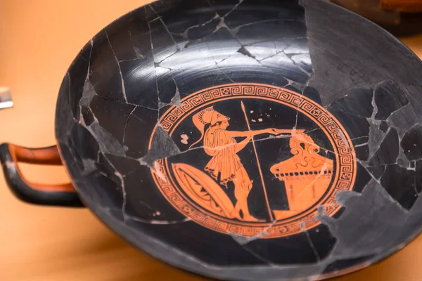 Aten Grekland Nov 2021 Antika Artefakter Som Visas Stoa Attalos — Stockfoto