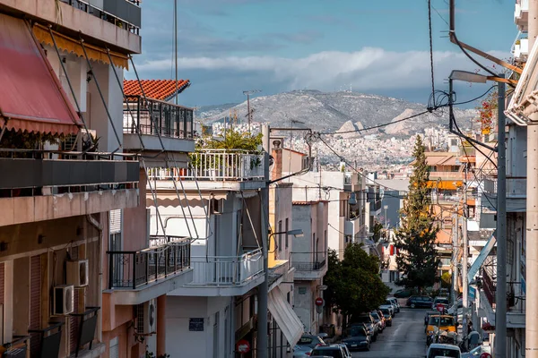アテネ ギリシャ 11月2021 アテネ ギリシャの首都の中心街からの眺め — ストック写真
