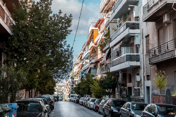 Athen Griechenland Nov 2021 Blick Von Den Zentralen Straßen Der — Stockfoto