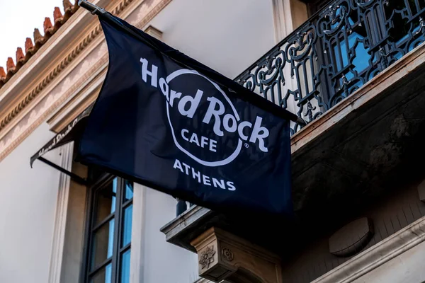 아테네 그리스 2021 회사의 아테네 입구에 카페의 — 스톡 사진