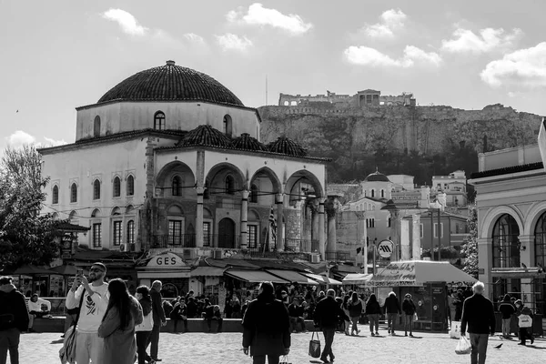 Αθήνα Ελλάδα Νοεμβρίου 2021 Μοναστηράκι Είναι Μια Υπαίθρια Αγορά Στην — Φωτογραφία Αρχείου