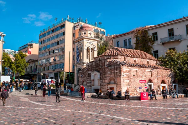 Atény Řecko Listopadu 2021 Monastiraki Bleší Trh Starém Městě Atény — Stock fotografie