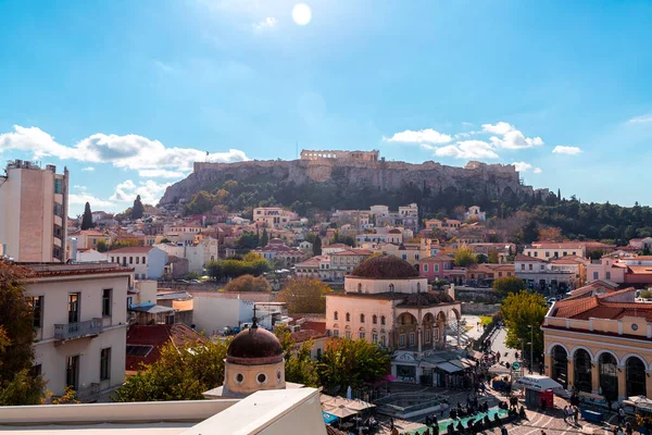 Афины Греция Ноя 2021 Монастираки Является Блошиным Рынком Старом Городе — стоковое фото