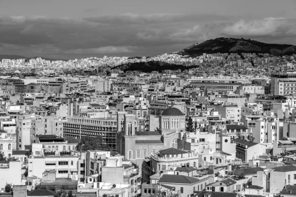 2021年11月25日 希腊雅典 希腊首都雅典的空中景观 — 图库照片