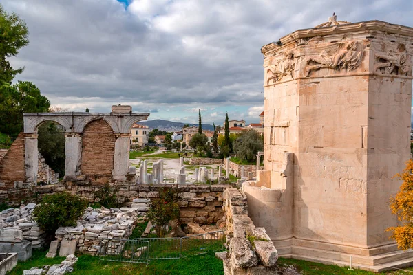 Atina Yunanistan Daki Roma Agora Daki Rüzgâr Kulesi — Stok fotoğraf