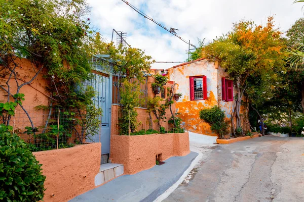 Athen Griechenland Nov 2021 Anafiotika Ist Ein Malerisches Winziges Viertel — Stockfoto