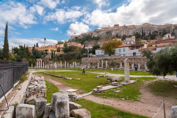 Athens Greece Nov 2021 Roman Agora Located North Acropolis East — Stock Photo, Image