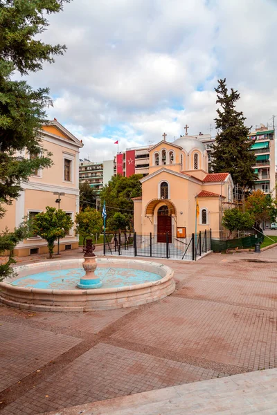 Atenas Grécia Novembro 2021 Igreja Ortodoxa Grega Centro Atenas Capital — Fotografia de Stock