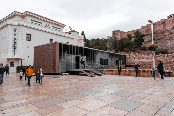 Malaga Spanyolország Feb 2022 Teatro Romano Malaga Legrégebbi Műemléke Város — Stock Fotó