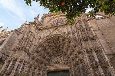 The Cathedral of Saint Mary of the See, Catedral de Santa Maria de la Sede, or the Seville Cathedral is a Roman Catholic cathedral in Seville, Spain clipart