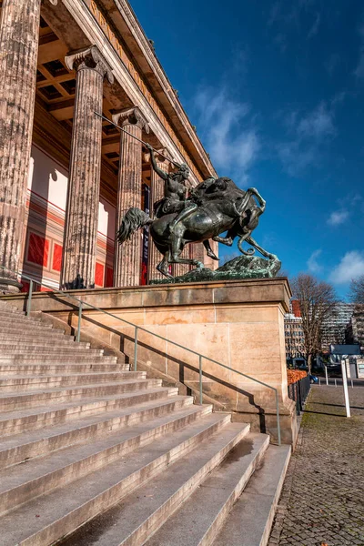 stock image Berlin, Germany - 20 DEC 2021: The National Gallery, Nationalgalerie is a museum for art of the 19th, 20th and 21st centuries, part of the Berlin State Museums, opened in 1876.