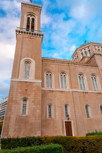 Atina Yunanistan Kasım 2021 Metropolis Olarak Bilinen Annunciation Metropolitan Katedrali — Stok fotoğraf