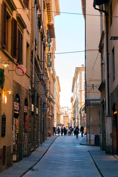 stock image Florence, Italy - April 5, 2022: Typical architecture and street view in Florence, Tuscany, Italy.