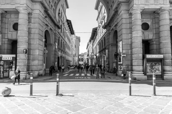 Florence Italy April 2022 Piazza Della Repubblica Republic Square City — стоковое фото