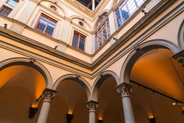 Florence Italy April 2022 Inner Courtyard Palazzo Strozzi Significant Historical — ストック写真