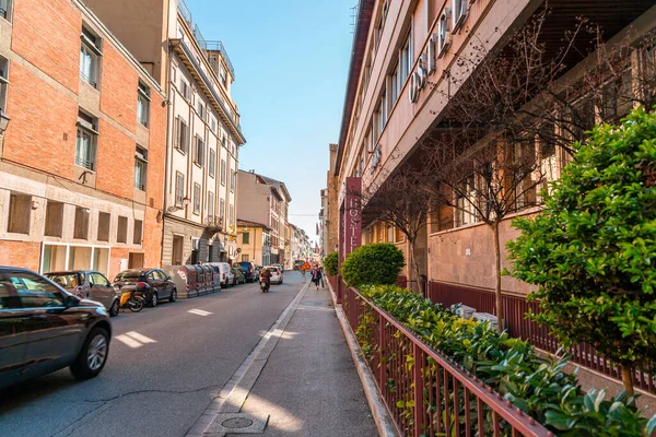 stock image Florence, Italy - April 5, 2022: Typical architecture and street view in Florence, Tuscany, Italy.