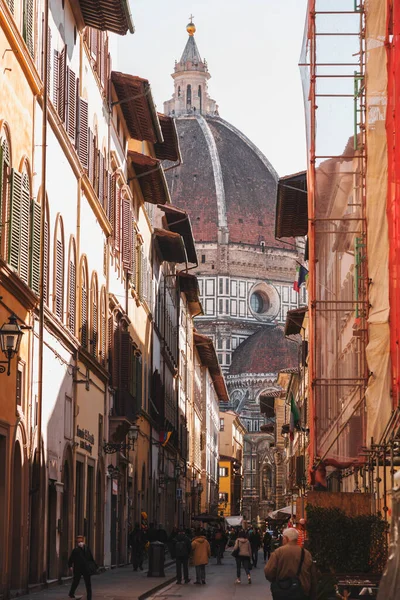 stock image Florence, Italy - April 5, 2022: Florence Cathedral, Cattedrale di Santa Maria del Fiore is the cathedral of Florence, Italy. The building was completed by 1436.