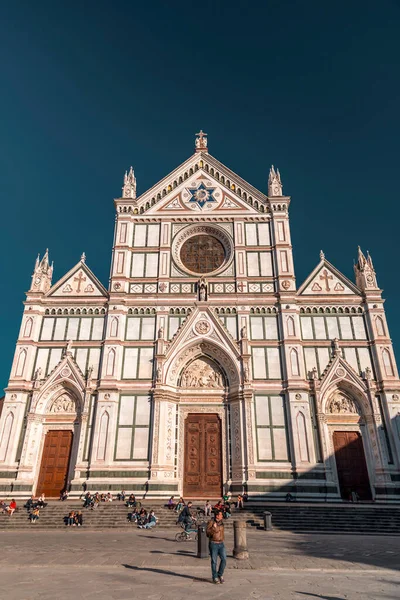 Florence Italy April 2022 Piazza Santa Croce Located Piazza Della — стоковое фото