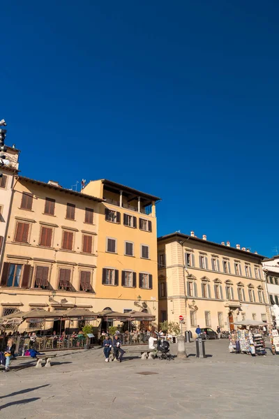 Florence Italy April 2022 Piazza Santa Croce Located Piazza Della — 图库照片