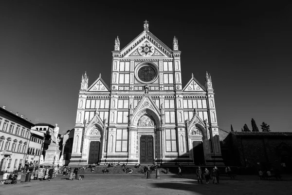 Florence Italy April 2022 Piazza Santa Croce Located Piazza Della — Foto de Stock