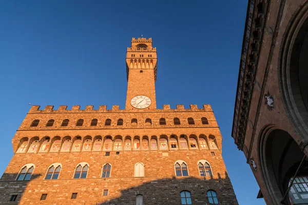 Florence Italy April 2022 Palazzio Vecchio Old Palace Signoria Square — Fotografia de Stock