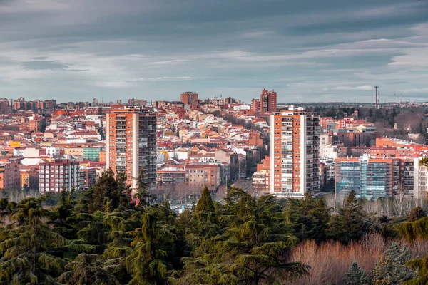西班牙马德里 Feb 2022 从皇家宫殿俯瞰马德里 — 图库照片