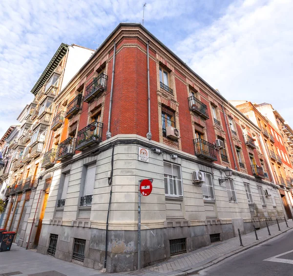Madrid Spain Feb 2022 Generic Architecture Street View Madrid Capital — Stockfoto