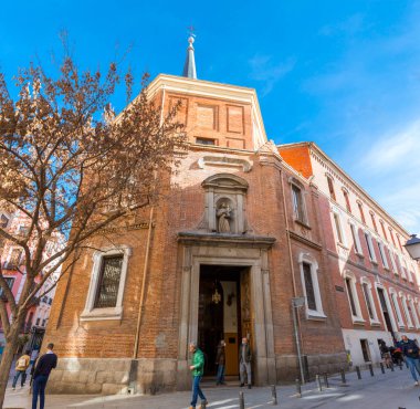Madrid, Spain - FEB 16, 2022: San Antonio de los Alemanes is a Baroque, Roman Catholic church in Madrid, Spain. clipart