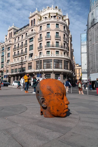 Μαδρίτη Ισπανία Feb 2022 Έκθεση Δημόσιας Τέχνης Του Samuel Salcedo — Φωτογραφία Αρχείου
