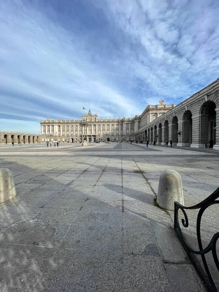 Madrid Spanje Feb 2022 Het Koninklijk Paleis Van Madrid Palacio — Stockfoto