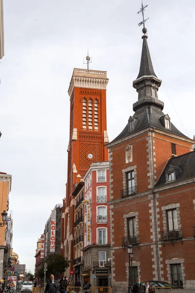 Madrid Spagna Feb 2022 Chiesa Parrocchiale Santa Cruz Suggestiva Chiesa — Foto Stock
