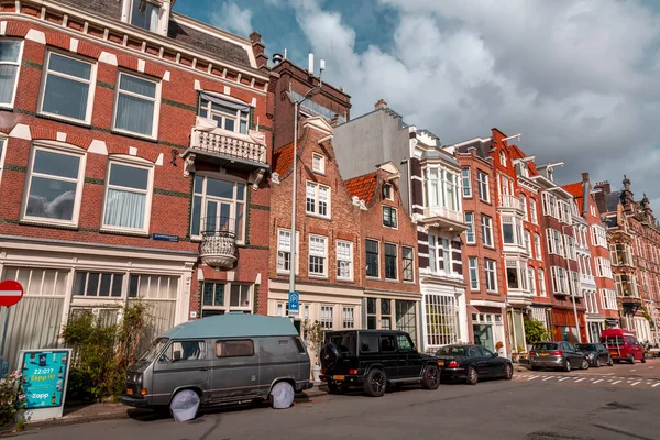 Ámsterdam Países Bajos Octubre 2021 Vista Calle Arquitectura Genérica Ámsterdam — Foto de Stock
