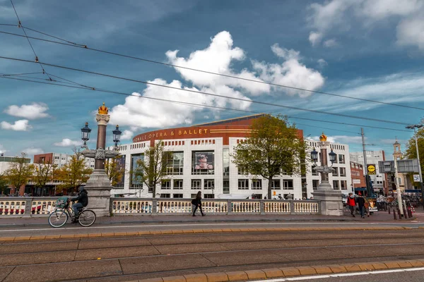 Amsterdam Oct 2021 Stadsschouwburg Theatre Building Leidseplein Amsterdam Netherlands — стоковое фото